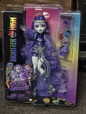 MUÑECA MONSTER HIGH SPECTRA VONDERGEIST RHUEN CON ACCESORIOS CAJA DAÑADA Foto 1 de 4