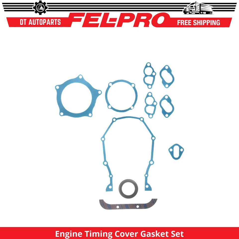 For 1974-1978 Dodge Ramcharger Engine Timing Cover Gasket Set Fel-Pro 1975 1976 - Image 1 of 1