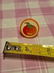 Vintage Halloween Kürbis Jack o Laterne Kindergröße Ring orange Party Gastgeschenk - Bild 1 von 5