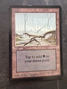 ** BETA Swamp (A - Low Branch) ** Unplayed, Dinged Edge - DUTY FREE - Magic MtG - Bild 1 von 2