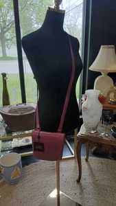 Hobo International VTG Adjustable Crossbody Bag Purse Leather Purple Brass - Picture 1 of 7