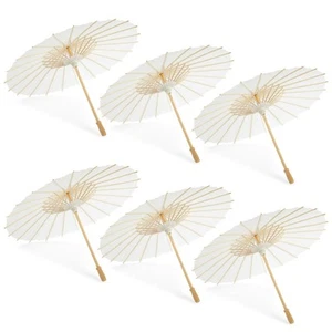 6 Pack Parasol Paper Umbrellas for Decorations for DIY Photo Props, 16 in - Picture 1 of 10