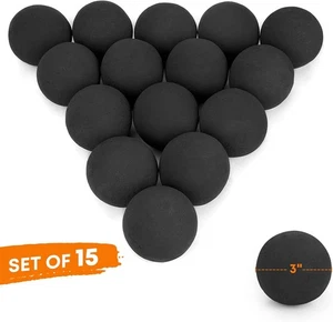 Stanbroil Keramik Feuerkugeln - 3" runde Feuersteine für Feuerstelle Feuerschale und F - Bild 1 von 7