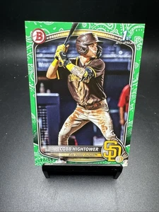 2025 Bowman Cobb Hightower Green Pattern /99 Padres #BP-104 - Picture 1 of 6