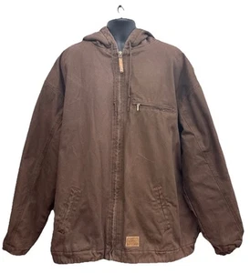 C.E. Schmidt Workwear Kapuzen- & gefütterte Jacke Herren 4XLR braun Canvas - Bild 1 von 21