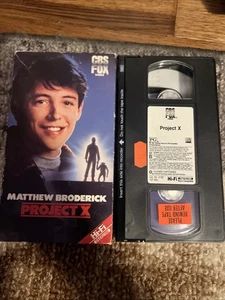 Project X VHS Tape Move 1987 Matthew Broderick  - Picture 1 of 2
