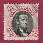 US 122 used, light cancel, hinge thins, beautiful stamp, Catalog Value $2100