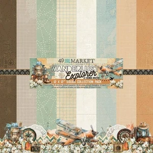 49 & Market Collection Pack 12"X12" - Wanderlust Explorer Solid - Imagen 1 de 3