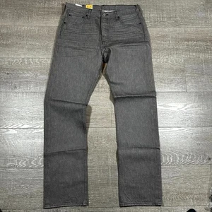 Levi's 501 Jeans Mens 34x34 Gray Denim Outdoor Straight Leg Button Fly 5-Pockets - Picture 1 of 8