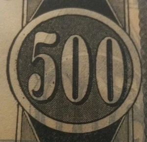 RARO Vintage Finales 1800 MONEDA 500 PRÁCTICA EMPRESARIAL AU - Imagen 1 de 8