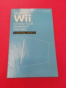 Wii Extend Your Warranty Console Nintendo Wii INSERT ONLY Authentic - Picture 1 of 2