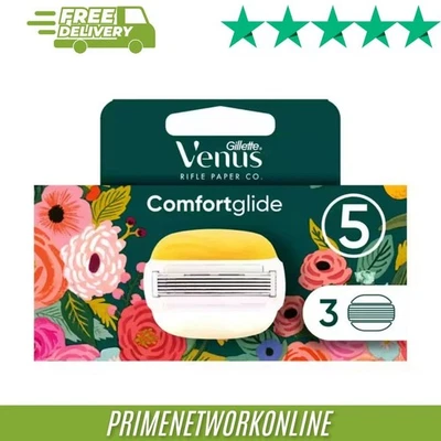 Gillette Venus ComfortGlide Razor Blade Refills – Pack of 3 100% ORIGINAL ⭐⭐⭐⭐⭐
