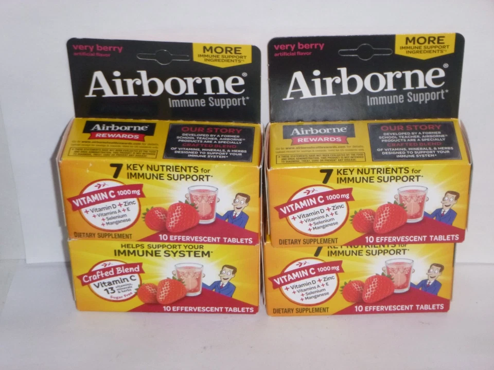 Airborne 1000mg Vitamina C Zinc - Muy Bayas - 40 Comprimidos Efervescentes CADUCIDAD 3/2026 Foto 1 de 1