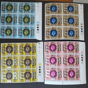GB-1977 ROYAL MAIL QUEEN SILVERJUBILEE Traffic light Blocks of 6 M/n/h - Picture 1 of 1