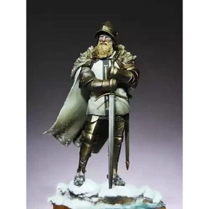 1/24 75mm Resin Model Kit Medieval Knight Teutonic Order Warrior Unpainted - Picture 1 of 4