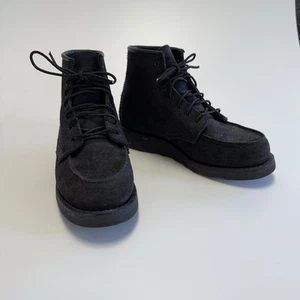 Red Wing Damen 3346 Heritage 6" Mokassinnaht Stiefel schwarz Veloursleder Größe 7 B - Bild 1 von 9