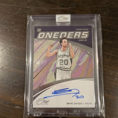 Autógrafos Panini One and One 2024-25 - MANU GINOBILI The Oneders /49 Foto 1 de 3