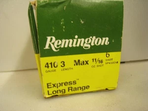Remington Express  410 Empty Shotshell Box 3 " #6 Shot   SHOTGUN HUNTING - Picture 1 of 10