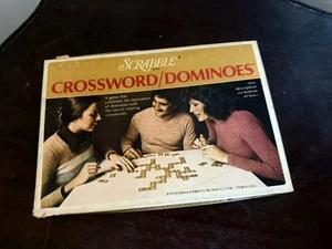 Scrabble Crossword Dominoes, Selchow & Righter Vintage 1975 Complete in Box - Picture 1 of 3