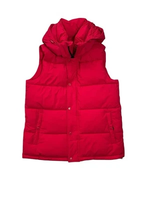 BCBGENERATION Chaleco acolchado con capucha rojo brillante Foto 1 de 4