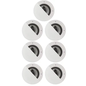 Acoustic Audio CSic64 Frameless In Ceiling Speakers with 6.5" Woofers 7 Pack - Picture 1 of 6