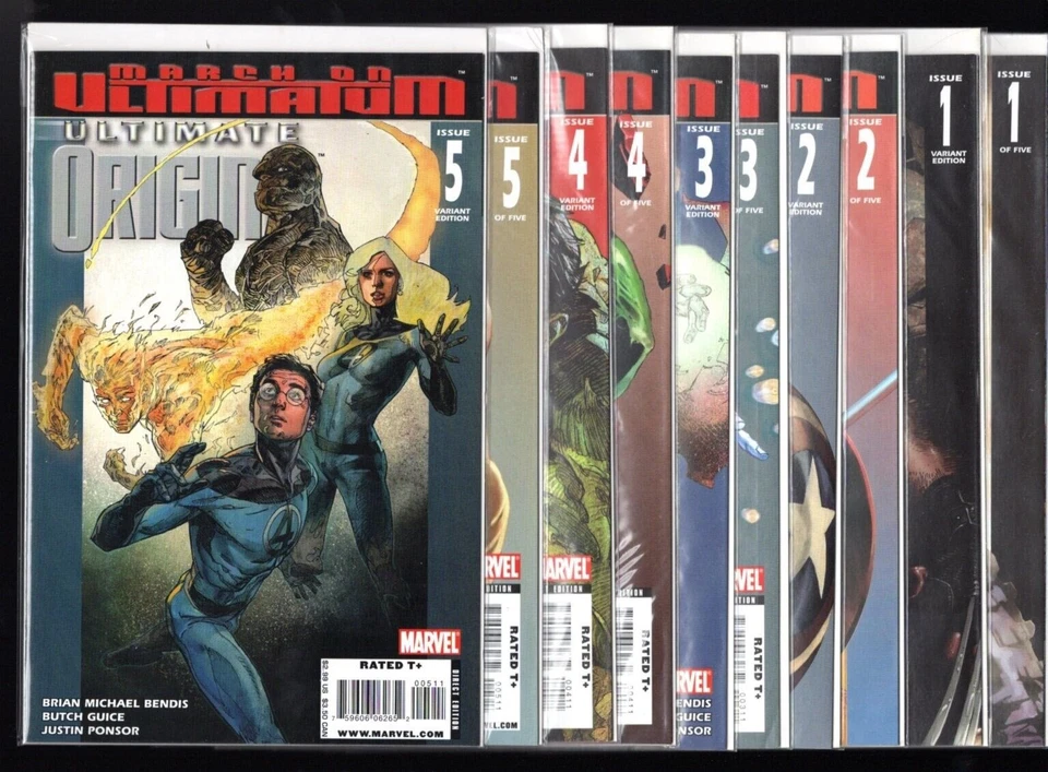 Ultimate Origins #1-5 Set w/All 5 Variants (10 Books) NM - March On Ultimatum - Image 1 of 1