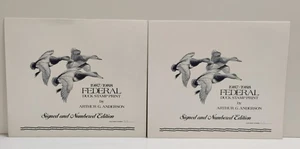 Vintage Arthur Anderson "87 Federal" Rothaarige Ente Stempel Druck Bleistift signiert & Nr. - Bild 1 von 15