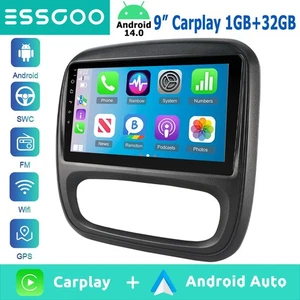 Für Renault Trafic Opel Vivaro Android 14 32G Autoradio Carplay GPS Navi RDS SWC - Bild 1 von 13