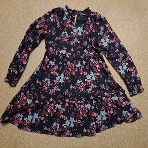 George Party Floral Viscose Dress Size 7-8 Years - Picture 1 of 6