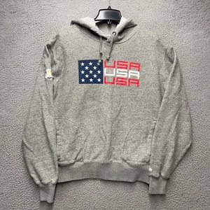 Felpa con cappuccio Ryder Cup Team USA uomo grande grigia nuova era golf pullover tasca atletica - Foto 1 di 12