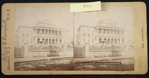 New State House BOSTON Mass 1896 Stereoview 19 Alfred S. Campbell - BL842 - Picture 1 of 3