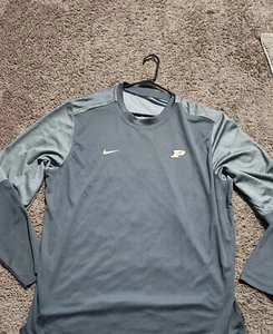 NEW! XXL NIKE MENS DRI-FIT PURDUE BOILERMAKERS LONG SLEEVE SHIRT - Picture 1 of 7