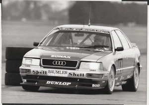 FOTOGRAFÍA DE PRENSA FRANK BIELA AUDI V8 QUATTRO EVOLUTION DTM 1992 PERÍODO ORIGINAL - Imagen 1 de 1