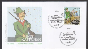 BRD 2016 FDC  - Grimms Märchen- "Rotkäppchen"  Jäger mit toten Wolf - Picture 1 of 1