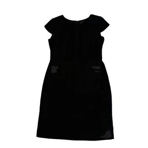 size 12 womens Black Evening Dress party work formal TAHARI ARTHUR LEVINE - Picture 1 of 16
