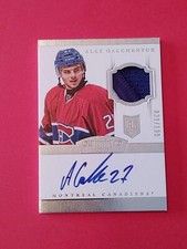 2013-14 Panini Dominion Rookie Patch Auto #199 Alex Galchenyuk RC #/199 Montreal