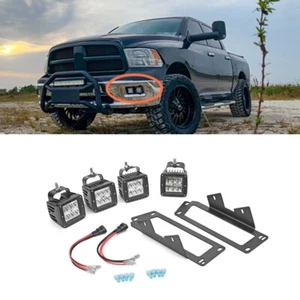 For Dodge 10-18 Ram 2500 3500 - (4*24W LEDs) Fog Light Bumper Mount Wiring Kit - Bild 1 von 7