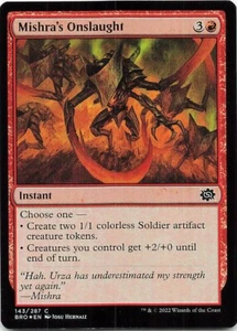 2022 Magic The Gathering The Brothers' War Foil #143 Mishra's Onslaught C :R: - Picture 1 of 2