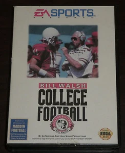 Sega Genesis. Bill Walsh College Football (NTSC USA/CAN) - Picture 1 of 4
