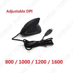 1 x USB Wired Ergonomic Vertical Gaming Mouse Adjustable DPI Wired 5 Keys Mouse - Picture 1 of 4