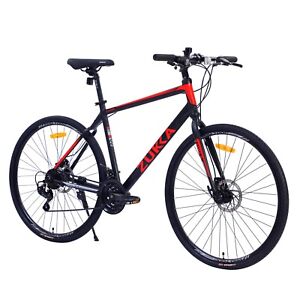 21 Speed Hybrid bike 700C Road Bike Disc Brake  For men women's City Bicycle
