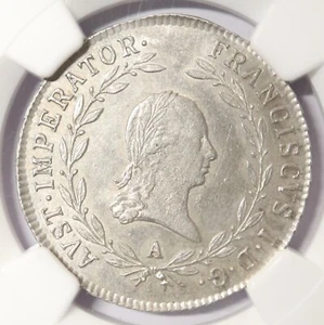 1817-A - 20 Kreuzer - Austria (Habsburg/Franz I) - NGC AU58 - Picture 1 of 6