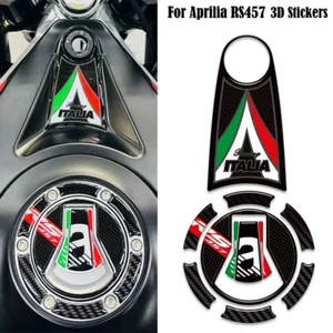 For Aprilia motorcycle RS457 RS 457 fuel tank pad knee pad wheel sticker 2024-25 - Picture 1 of 16