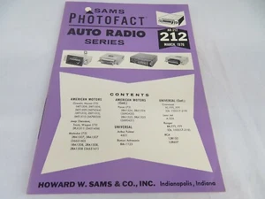 Sams Photofact Auto Radio Series Service Manual AR-212 March 1976 - Bild 1 von 5