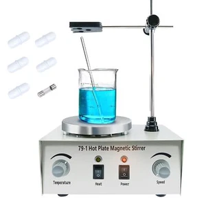 Agitatore magnetico 1000 ml piastra calda miscelatore magnetico piastra agitatore laboratorio 2400 giri/min - Foto 1 di 8