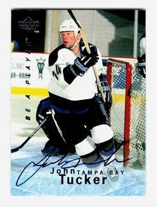 1995-96 Upper Deck Be A Player John Tucker #S120 Autograph Auto