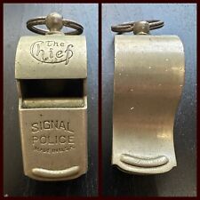 Vintage Rare "The Chief" Signal Police Escargot Whistle Made in U.S.A - Works