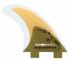 Scarfini Fins - HX1 Bamboo - (FCS) Small - Thruster - Surfboard - Surf - New