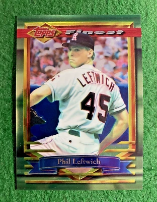 1994 Topps Finest #391 Phil Leftwich California Angels MLB - Image 1 of 3