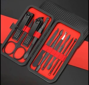 Nagelset Maniküre Pediküre Set 10 teilig Nagelschere Nagelzange Pinzette Reise - Bild 1 von 6